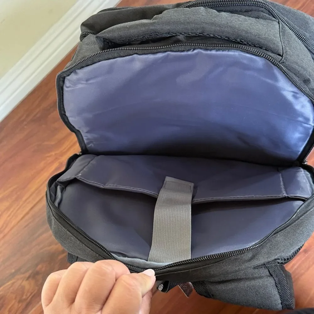 Bikrod Travel Backpack w USB Charging Port Fits 15.6 Inch Laptop Water Resistant